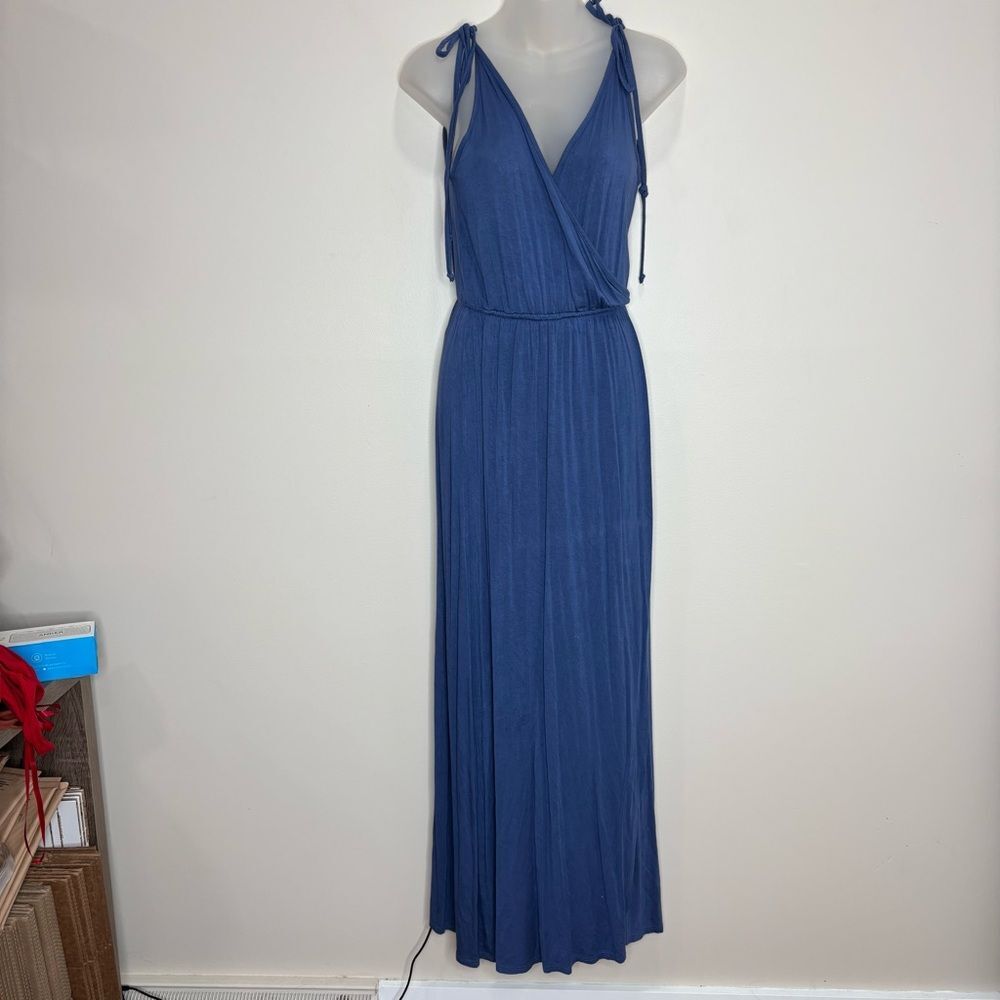 Rolla Coster Long Maxi dress sleeves blue long dress casual summer size small